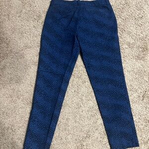 Simply Styled Navy Patterned Women's Ankle Jeans